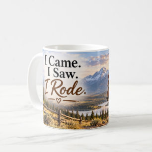 De Café Taza 'Llegué, Vi, Monté a Caballo'