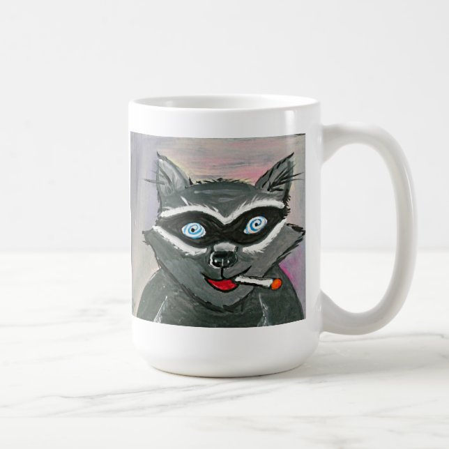De Café Taza loca del mapache (Derecha)