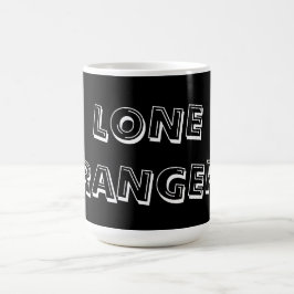 De Café Taza Lona Ranger Negra 15 oz Ringer