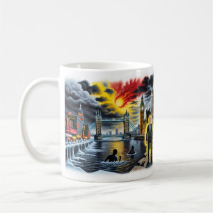De Café Taza Londres Llamando Caos Ciudad Apocalíptica