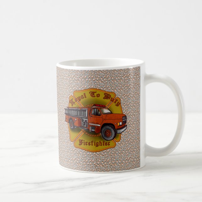 De Café Taza Loyal Firefighter Firetruck (Derecha)