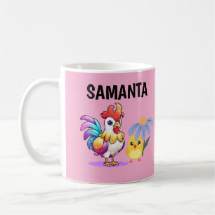 De Café Taza mágica personalizada del gallo