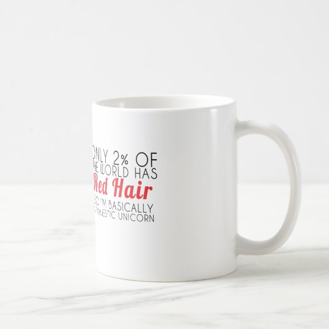 De Café Taza majestuosa del texto del unicornio del pelo (Derecha)