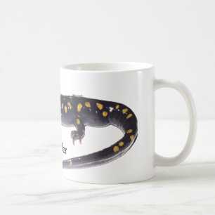 De Café Taza manchada del Salamander