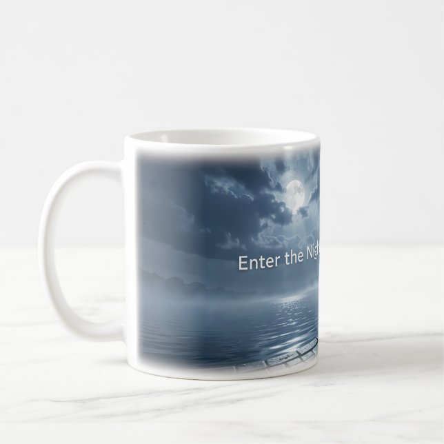 De Café Taza Mansión Embrujada Nocturna (Izquierda)