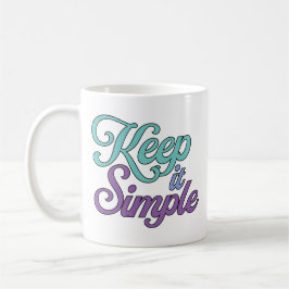 De Café Taza Mantén las Cosas Simples (Púrpura)