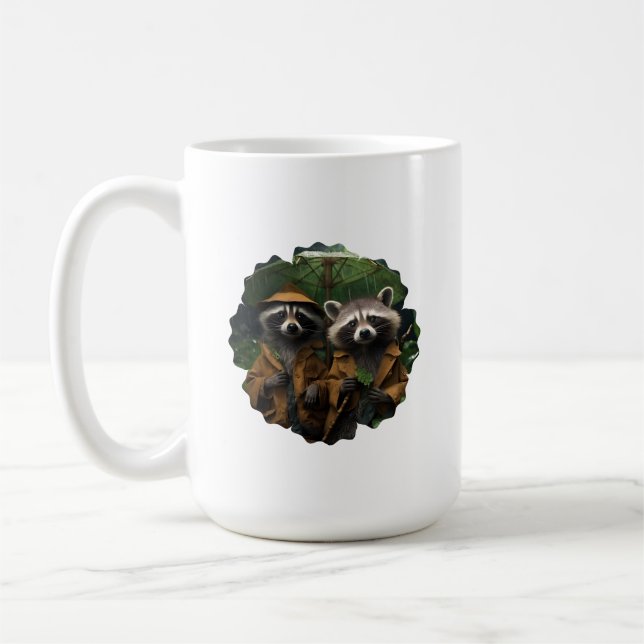 De Café Taza Mapache (Izquierda)
