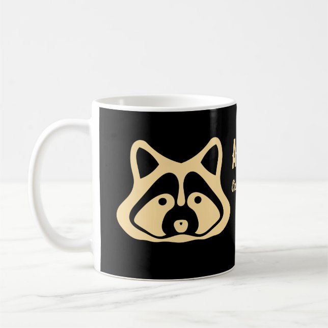 De Café Taza Mapache Adams Point (Izquierda)