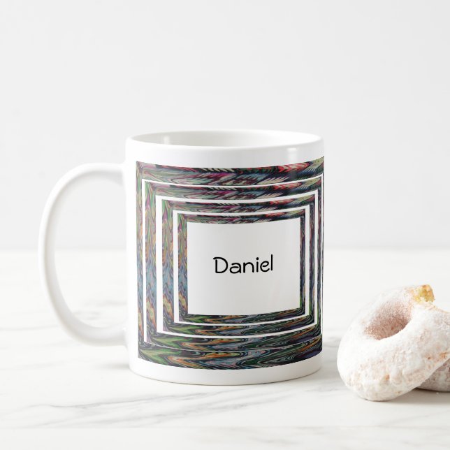 De Café Taza - Marcos concéntricos con nombre (Con donut)