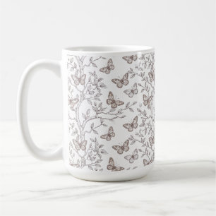 De Café Taza Mariposas Botánicas
