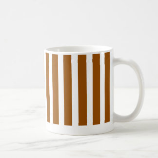 De Café taza marrón brillante rayada