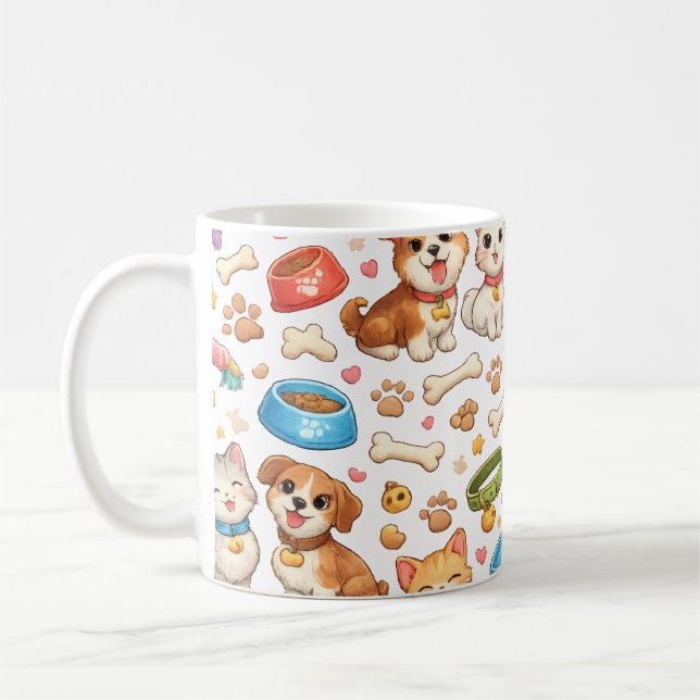 De Café Taza mascota adorable (Izquierda)