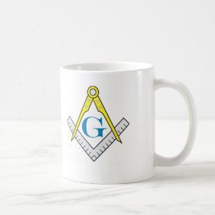 De Café Taza masónica (llana)