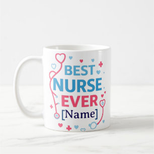 De Café Taza Mejor Enfermera del Mundo Regalo Personaliz