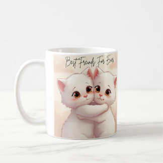 De Café Taza Mejores Amigos Para Siempre - Dos Gatitos Ado