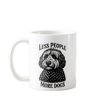 Taza Menos Gente Más Perros - Golden Doodle