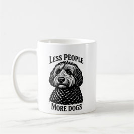 De Café Taza Menos Gente Más Perros - Golden Doodle