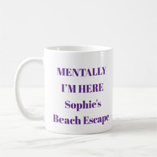 De Café Taza Mentalmente Estoy Aquí