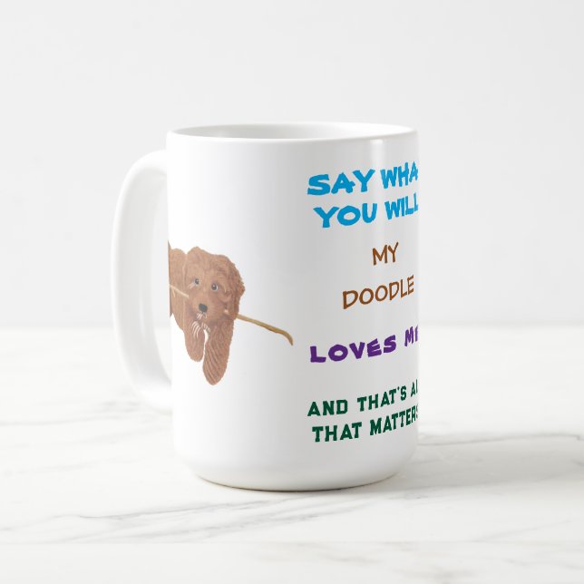 De Café Taza Mi Doodle Me Ama (Anverso izquierdo)