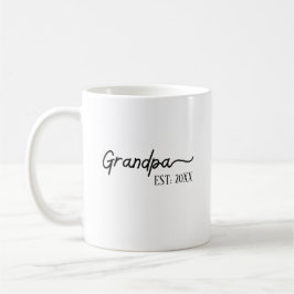 De Café Taza Minimalista Abuelo EST 2026 | Regalo Nuevo Ab