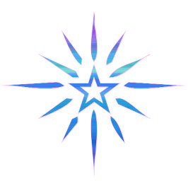 De Café Taza minimalista Blue Star Shine | Arte luminoso