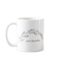 Taza Minimalista Botánica 'Sólo Respira'