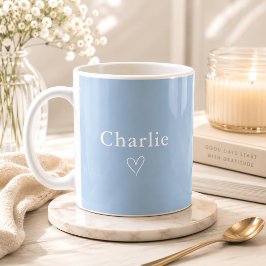De Café Taza Minimalista con Nombre Personalizado