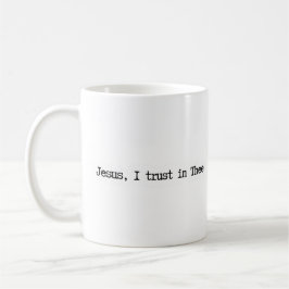 De Café Taza Minimalista Jesús Confío en Ti