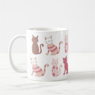 De Café taza moderna del gato