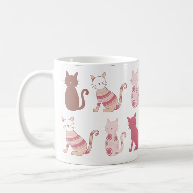 De Café taza moderna del gato (Izquierda)