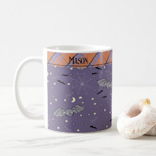 De Café Taza Morada Espeluznante y Linda para Niños