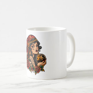 De Café Taza Mujer Gitana