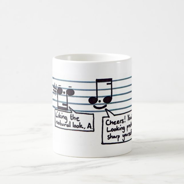 De Café Taza musical del chiste (Centro)