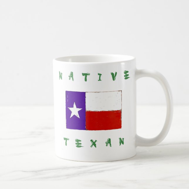 De Café Taza nativa del Texan (Derecha)