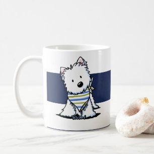 De Café Taza náutica KiniArt Westie