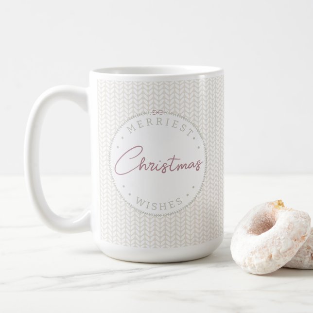 De Café Taza Navideña Acogedora (Con donut)
