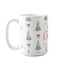 Taza Navideña Roja Verde Festiva