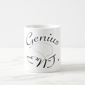 De Café Taza negra/blanca del entretenimiento del genio
