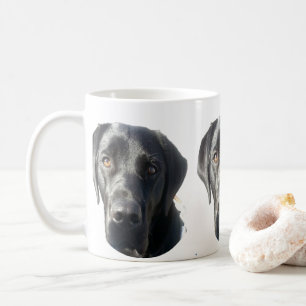De Café Taza negra del labrador retriever