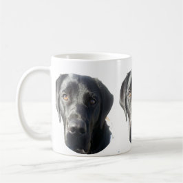 De Café Taza negra del labrador retriever