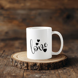 De Café Taza negro y blanco