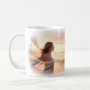 De Café Taza Neon Ocean Dreamwave
