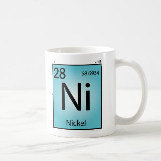 De Café Taza (Ni) del elemento del níquel