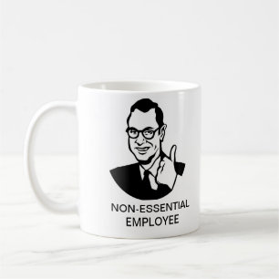 De Café Taza no esencial del empleado