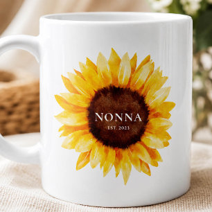 De Café Taza Nonna Girasol Regalo para la Abuela