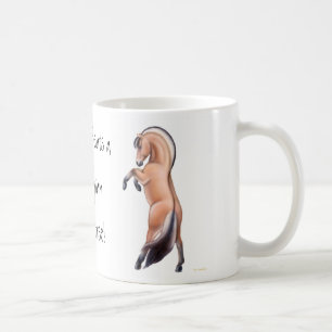 De Café Taza noruega adaptable del caballo del fiordo