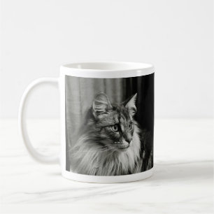 De Café Taza noruega del gato del bosque