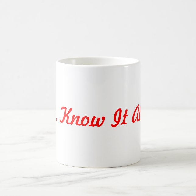 De Café Taza - novedad - "ms Know It All " (Centro)