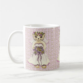 De Café Taza Novia Gato