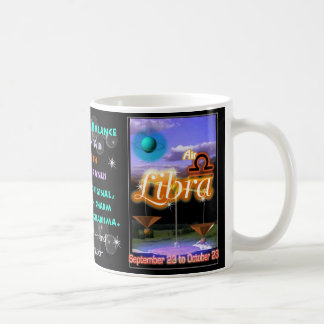 De Café Taza o taza del zodiaco del libra